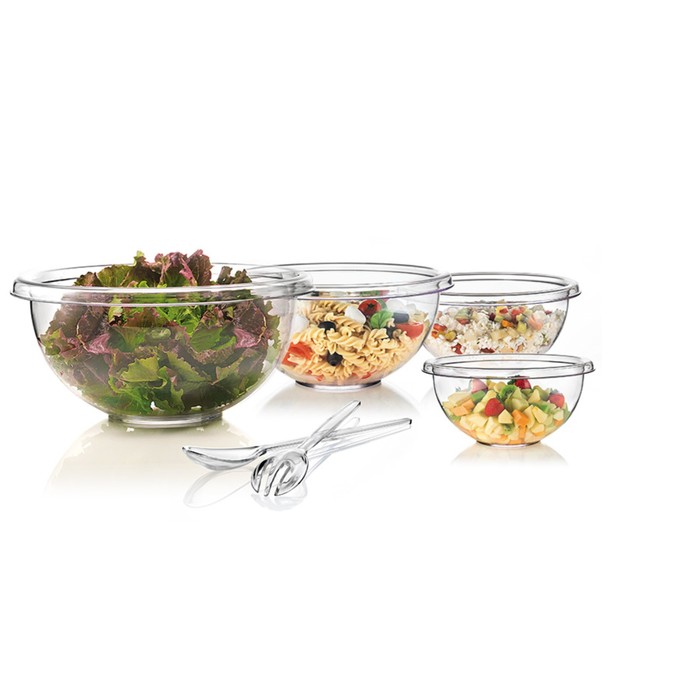 Миска для салата Happy Hour, 4 л, прозрачная