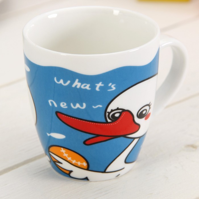 Набор детской посуды 2 предмета "Уточка": кружка 250 мл, тарелка 17 см УЦЕНКА