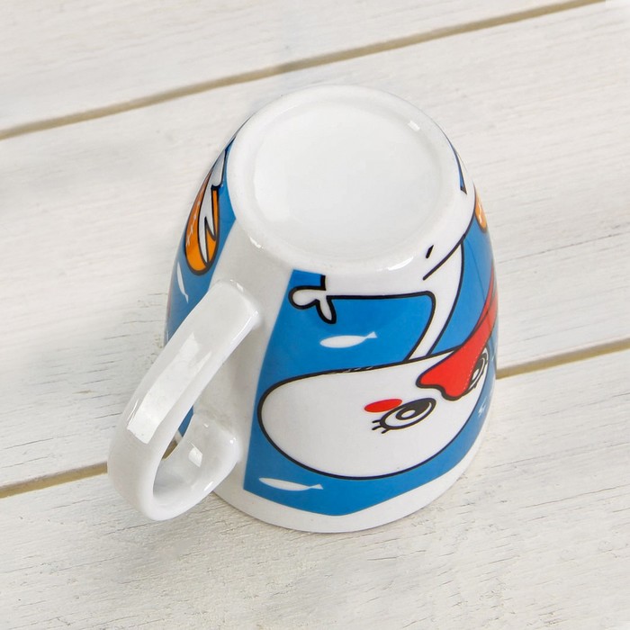 Набор детской посуды 2 предмета "Уточка": кружка 250 мл, тарелка 17 см УЦЕНКА