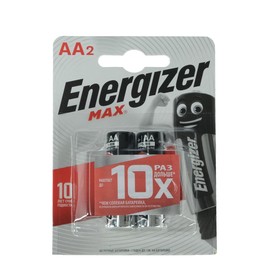 Батарейка алкалиновая Energizer Max +PowerSeal, AA, LR6-2BL, 1.5В, блистер, 2 шт. от Сима-ленд