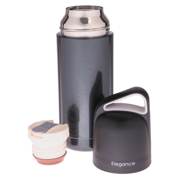 Термос 350 мл Elegance, 304 нерж сталь, держит тепло 8 ч, двухцветный, микс, 7х23 см
