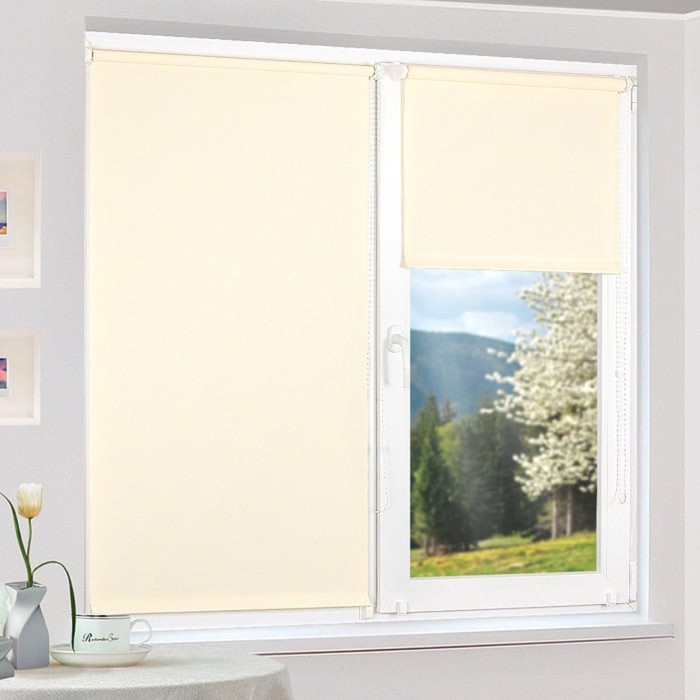 Рулонная штора "Сантайм Уни Шампань", ш. 62 см, в. 170