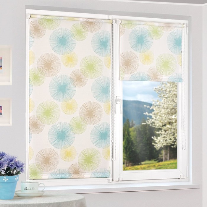 Рулонная штора "Сантайм-рисунок Глория Палла-2", ш. 62 см, в. 170