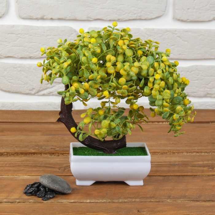 Бонсай "Деревце с бутончиками" 10*18 см, микс