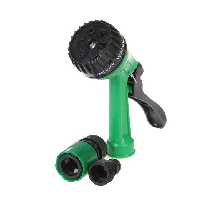 Набор: пистолет-распылитель, 7 режимов, коннектор 1/2" (12 мм), пластик