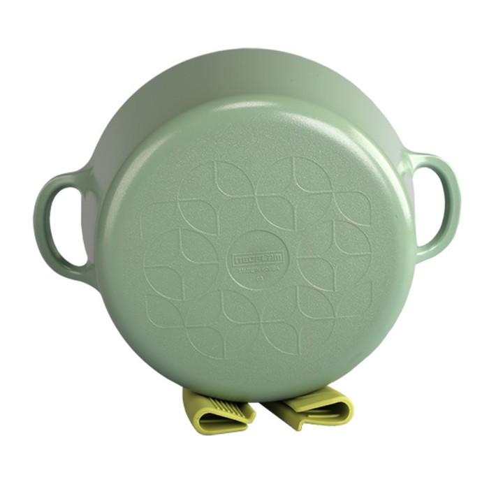 Кастрюля Greenwood, со стеклянной крышкой, 24 см, 4,5 л + силиконовые прихватки