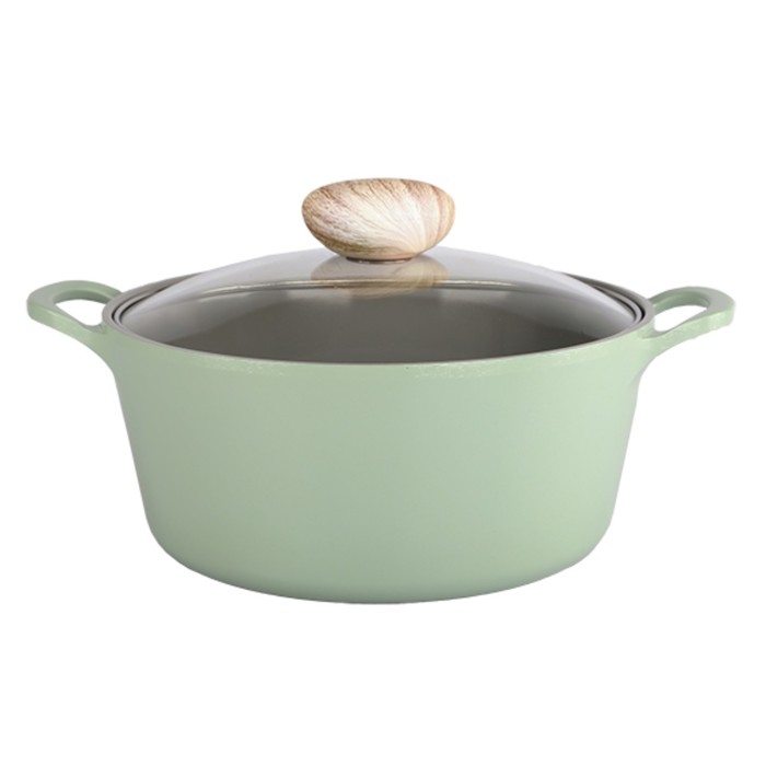 Набор посуды Greenwood-N20, литой алюминий, 4 предмета + силиконовые прихватки