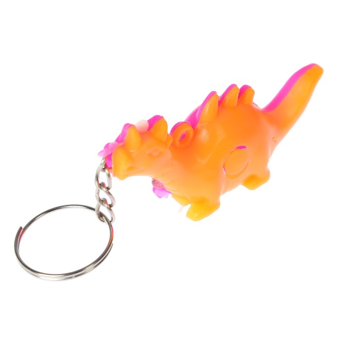 Фонарик свет на кольце "Динозаврик" МИКС 6х2,3х1,5 см