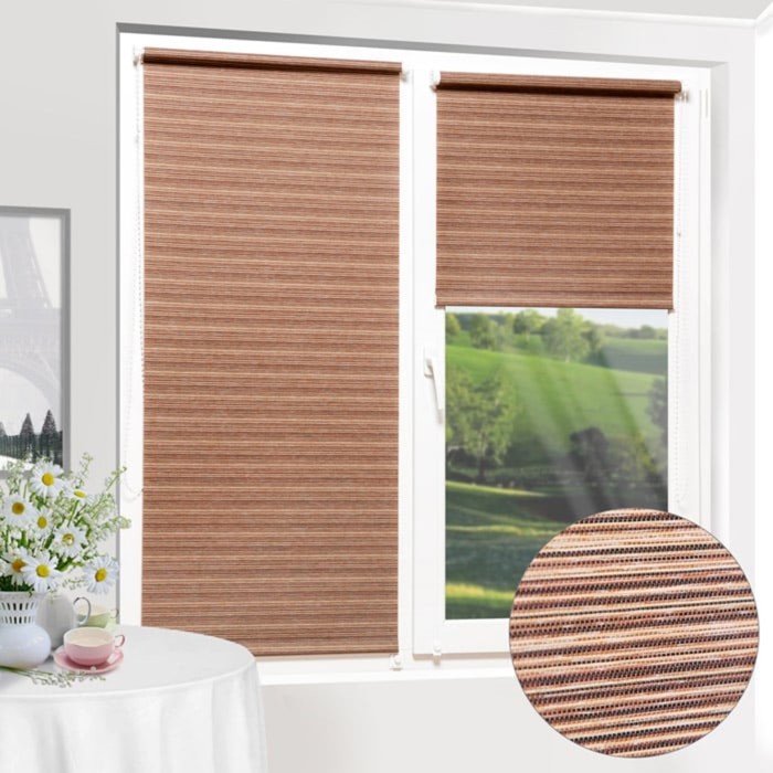 Рулонная штора "Сантайм Марракеш Орех", ш. 52 см, в. 170