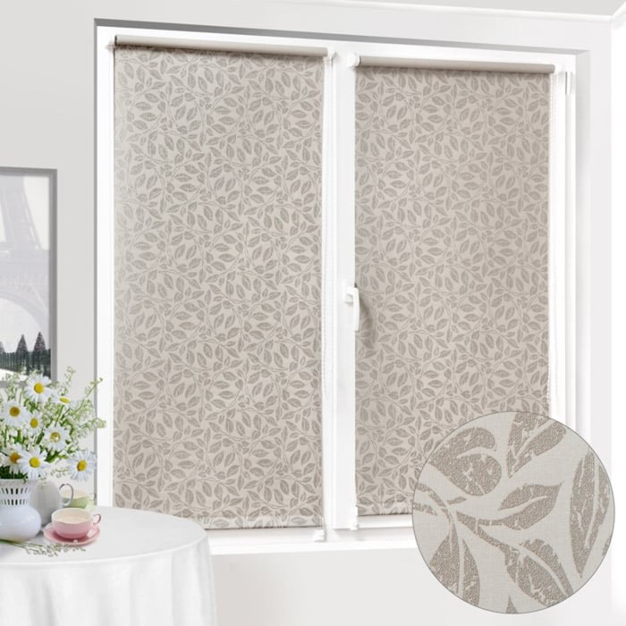 Рулонная штора "Сантайм Металлик Принт Блэйд Талп", ш. 115 см, в. 170