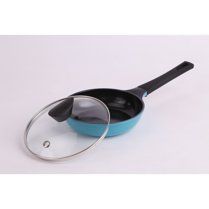 Сковорода CM-F28IK Skin, со стеклянной крышкой, 28 см