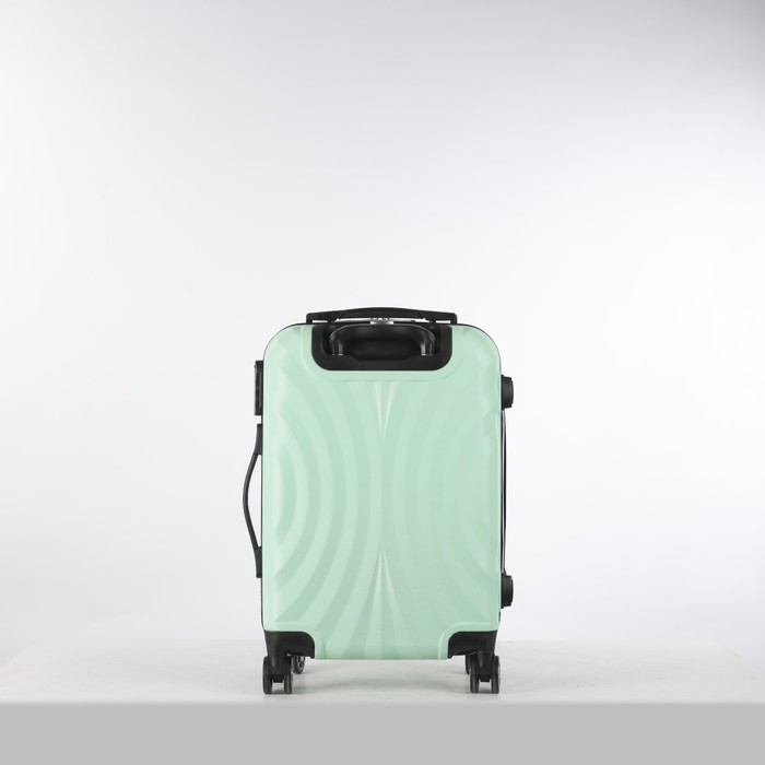 Чемодан малый 20", отдел на молнии, кодовый замок, 4 колеса, цвет мятный