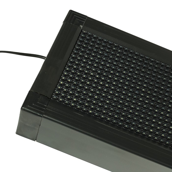 Бегущая строка уличная 2х0,24 м,шаг светодиода P10,IP65,220V,USB, Монохромный белый Уценка