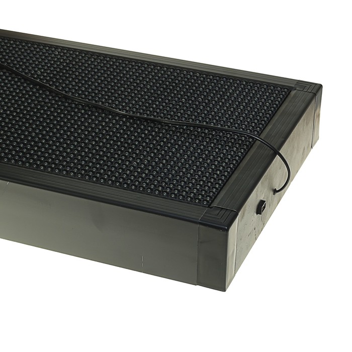 Бегущая строка уличная 2х0,4 м,шаг светодиода P10,IP65,220V,USB,Монохромный белый Уценка