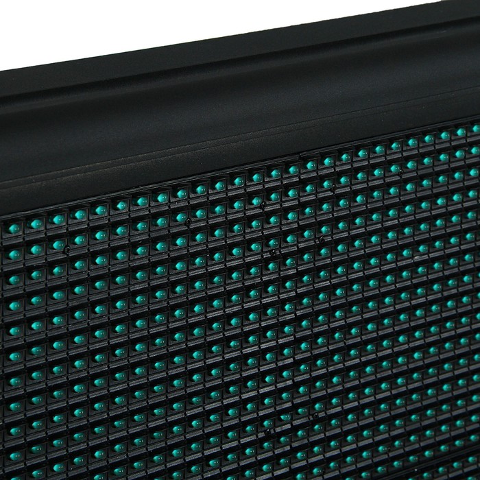 Бегущая строка уличная 2х0,4 м,шаг светодиода P10,IP65,220V,USB,Монохромный синий Уценка