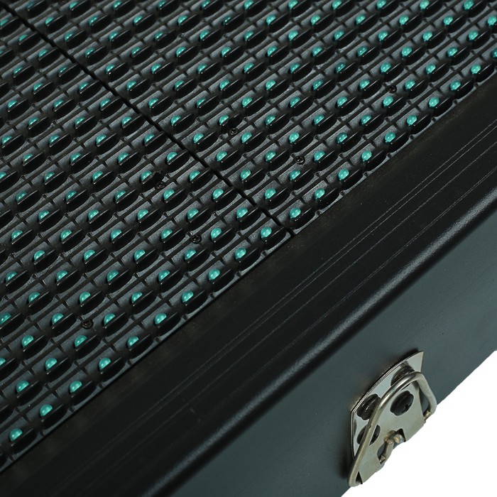 Бегущая строка уличная 2х0,4 м,шаг светодиода P10,IP65,220V,USB,Монохромный синий Уценка