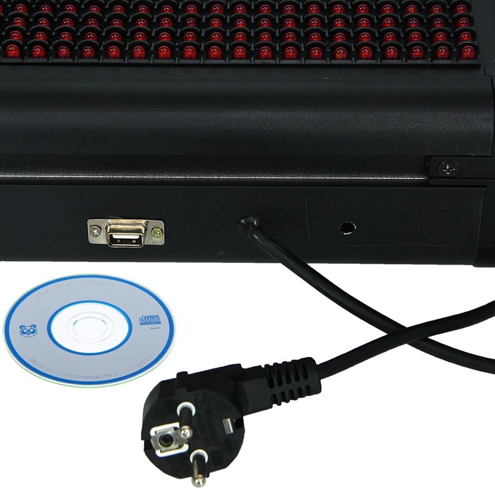 Бегущая строка уличная 2 х 0,24 м LED, 220V, USB, Монохромный красный Уценка