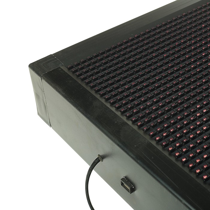 Бегущая строка уличная 2 х 0,4 м LED, 220V, USB, Монохромный красный Уценка