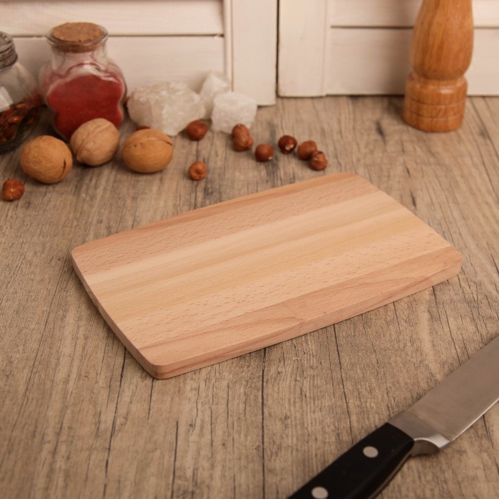 Доска "Мини" 22х14х0,1, бук ЭКСТРА, массив