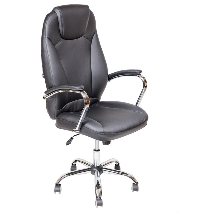 Кресло AV 122 CH, экокожа, чёрное