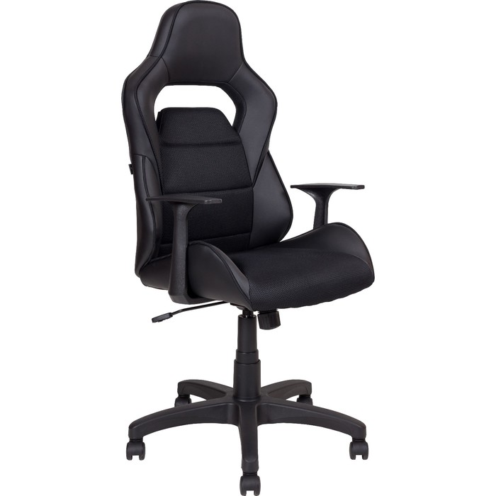 Кресло AV 140 PL, экокожа/сетка, чёрное