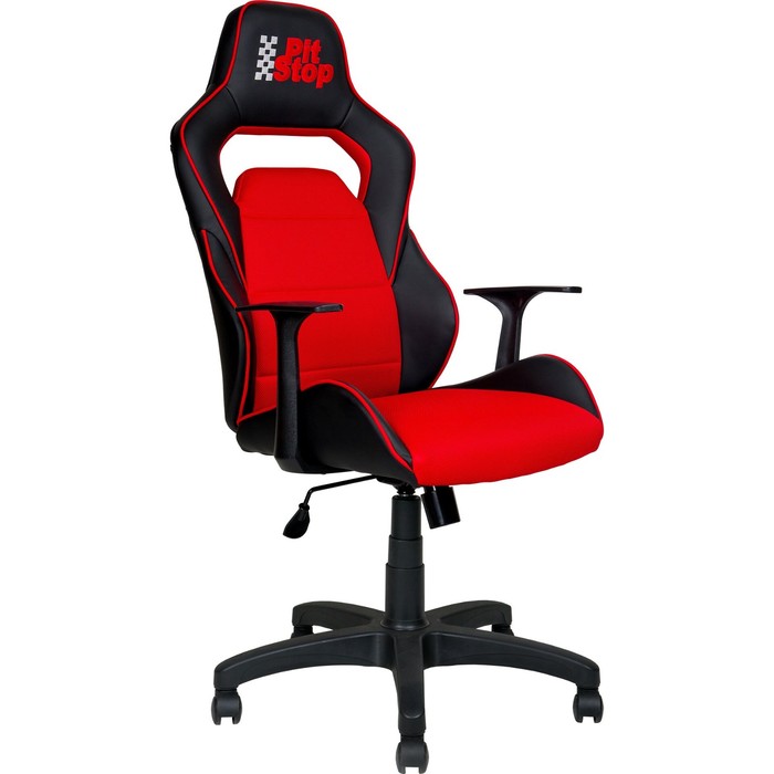 Кресло AV 140 PL, экокожа/сетка, красное