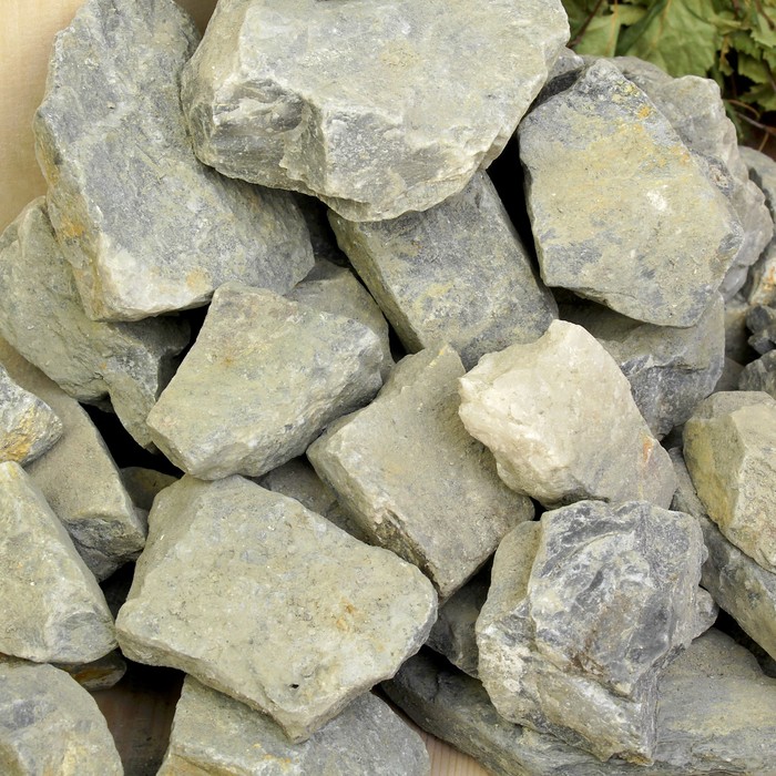 Камень для бани "Кварцит", колотый для электрокаменки, "Добропаровъ" 20кг, 40-90мм