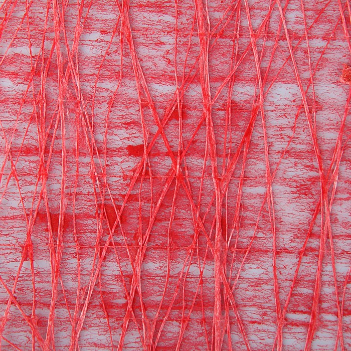 Сетка «Папирус», с фетром, BOZA, красный, 0,53 x 4,57 м