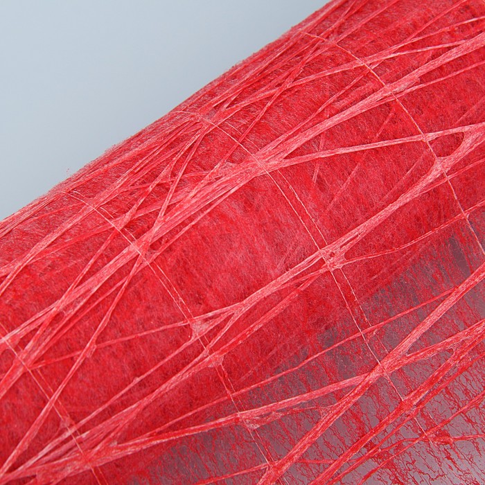 Сетка «Папирус», с фетром, BOZA, красный, 0,53 x 4,57 м