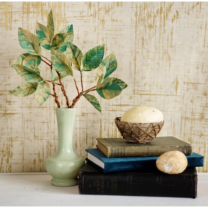 Бумага гофрированная, 612 "Грязно-жёлтая", 0,5 х 2,5 м