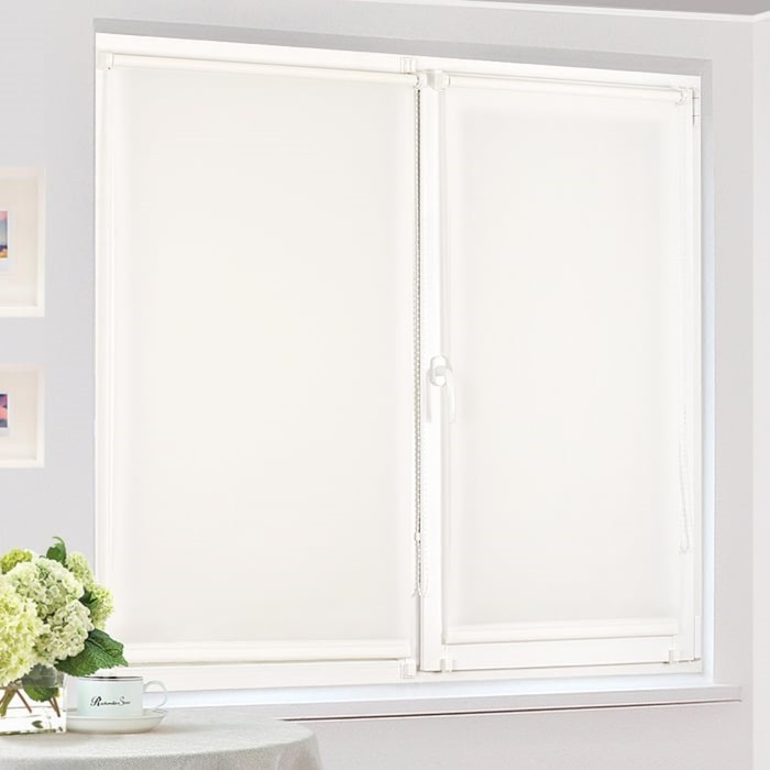 Рулонная штора "Сантайм уни Белый", ш. 73 см, в. 170