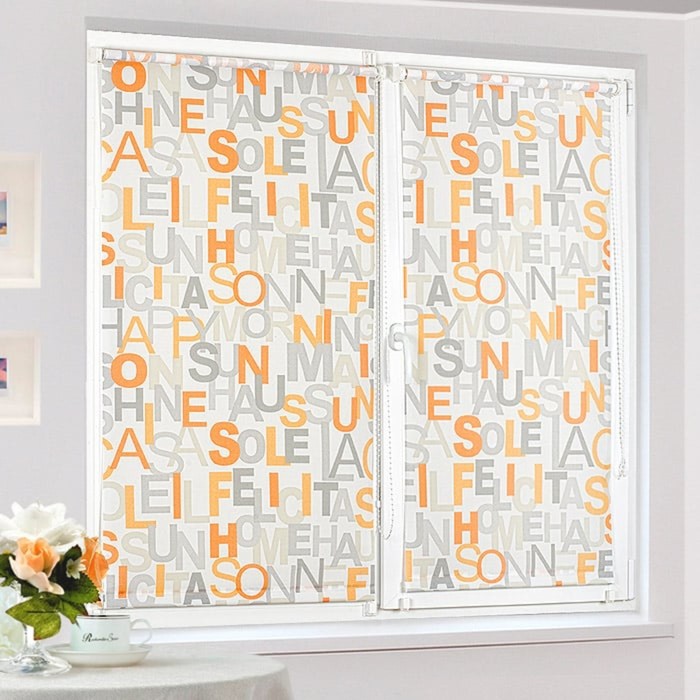 Рулонная штора "Сантайм-рисунок Глория Литера-2", ш. 62 см, в. 170