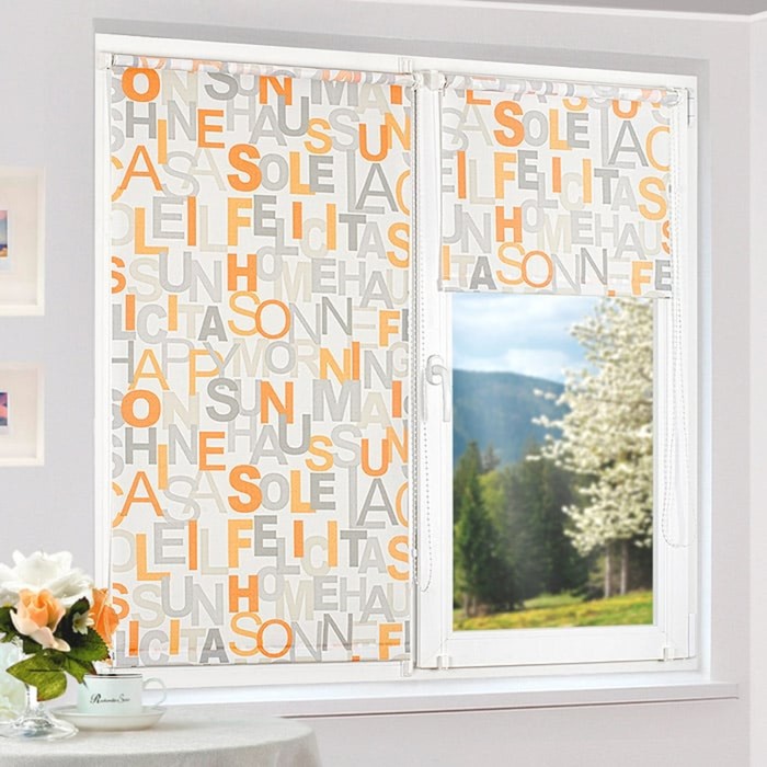 Рулонная штора "Сантайм-рисунок Глория Литера-2", ш. 68 см, в. 170