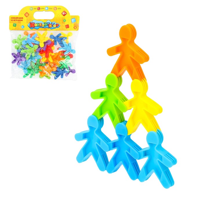 Конструктор «Забавные человечки», 33 детали