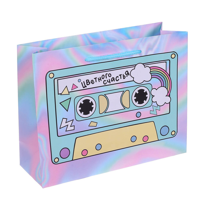 Пакет ламинированный горизонтальный «Цветного счастья», MS 18 × 23 × 10 см