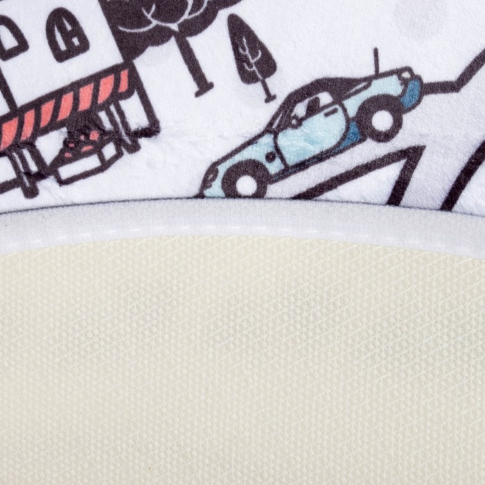 Ковер детский "Город" d = 93см, велюр, поролон 400г/м2