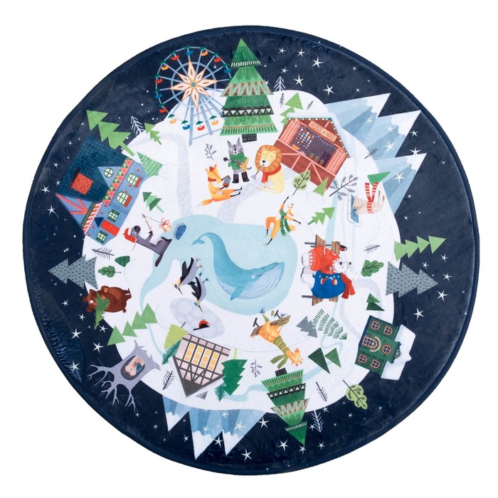 Ковер детский "Сказочная страна" d = 93см, велюр, поролон 400г/м2