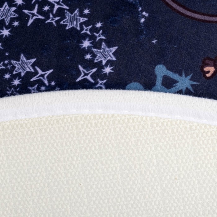 Ковер детский "Космос" d = 93см, велюр, поролон 400г/м2