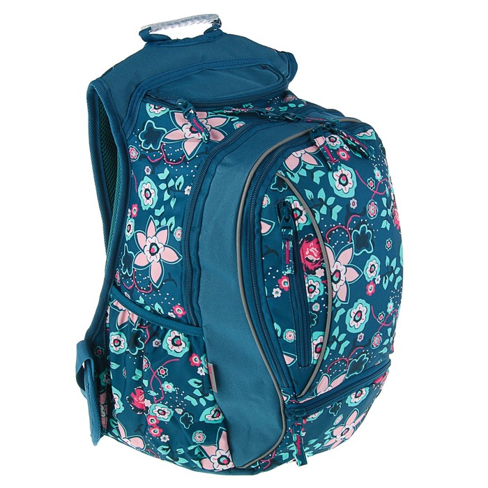 Рюкзак молодежный эргономичная спинка Yes 45*26*20 Spring для девочки, синий 555545