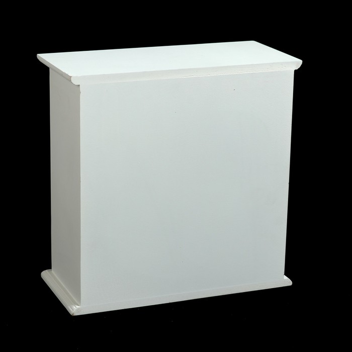 Шкатулка дерево комод 4 ящика "Сердца. Home sweet home" 24,6х24,5х11,5 см