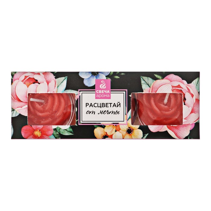 Набор свечей цветы "Расцветай от мечты"