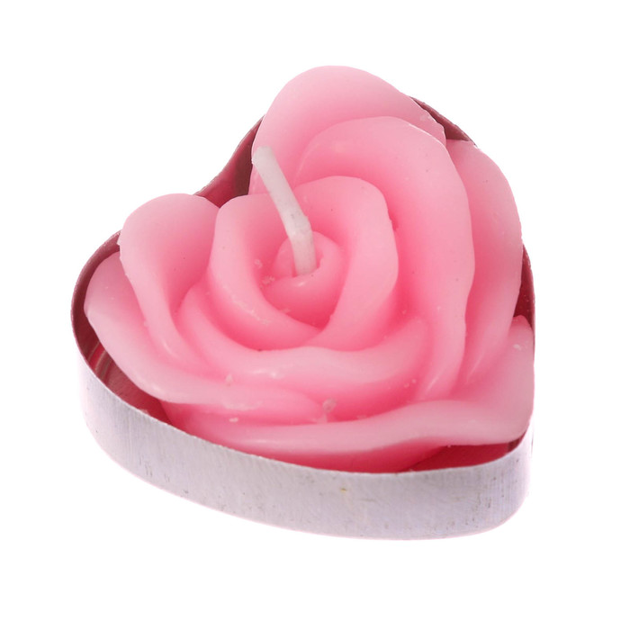 Свеча в открытке "Я тебя люблю"