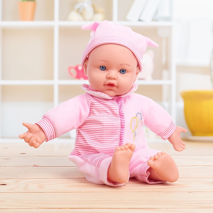 Пупс "Саша" с коляской и аксессуарами, звуковые функции, МИКС