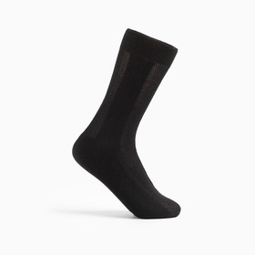 Носки мужские в сетку, цвет чёрный, размер 27 Ош
