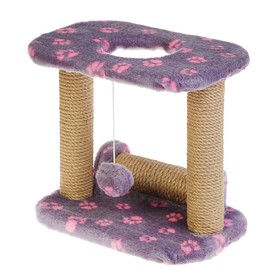 

Когтеточка игровая для котят, джут 37 х 24 х 34 см, микс цветов