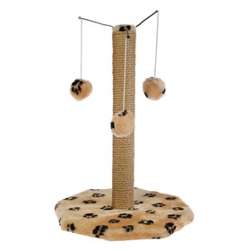 

Когтеточка с тремя игрушками, 35 х 35 х 53 см, микс цветов