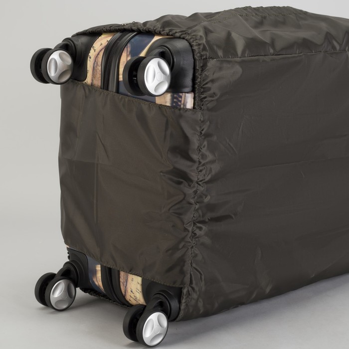 Чехол для чемодана, расширение по периметру, цвет т-хаки