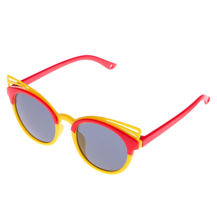 Очки солнцезащитные детские Clubmaster, Оправа "Пчёлка", микс, стекла темные13.5х13х5 см