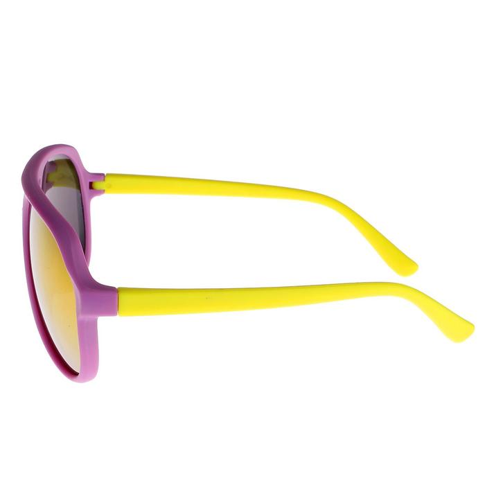 Очки солнцезащитные детские Оверсайз. Оправа двухцветная, микс, зеркаль. стекла 13х12.5х5 см