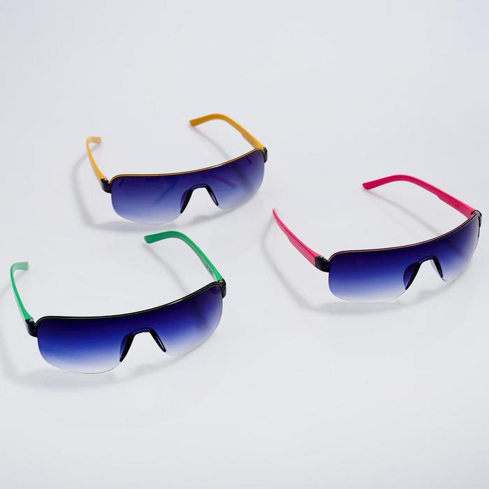 Очки солнцезащитные детские Оверсайз. Оправа "Снайпер" дужки микс, 13.5х12х4 см